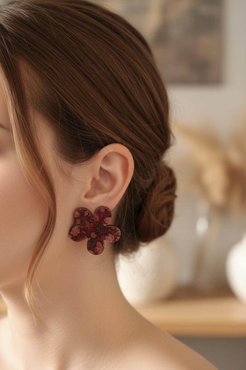 Boucles d'oreilles artisanales – Éclosion Florale