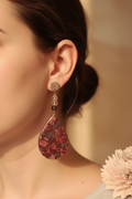 Boucles d'oreilles artisanales – Gouttes de Rosée Florale